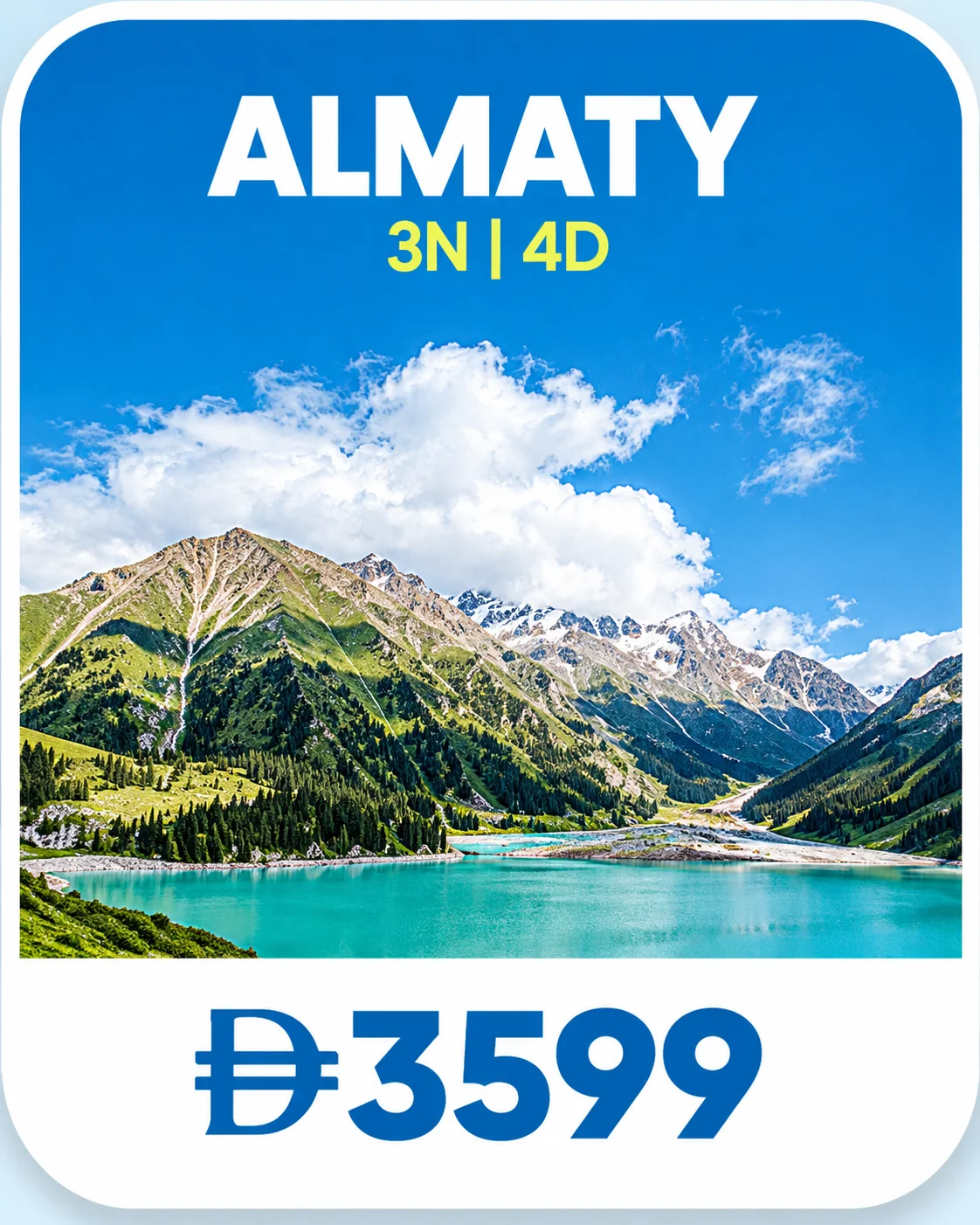 Almaty holiday package, 3 nights 4 days, AED 3,599