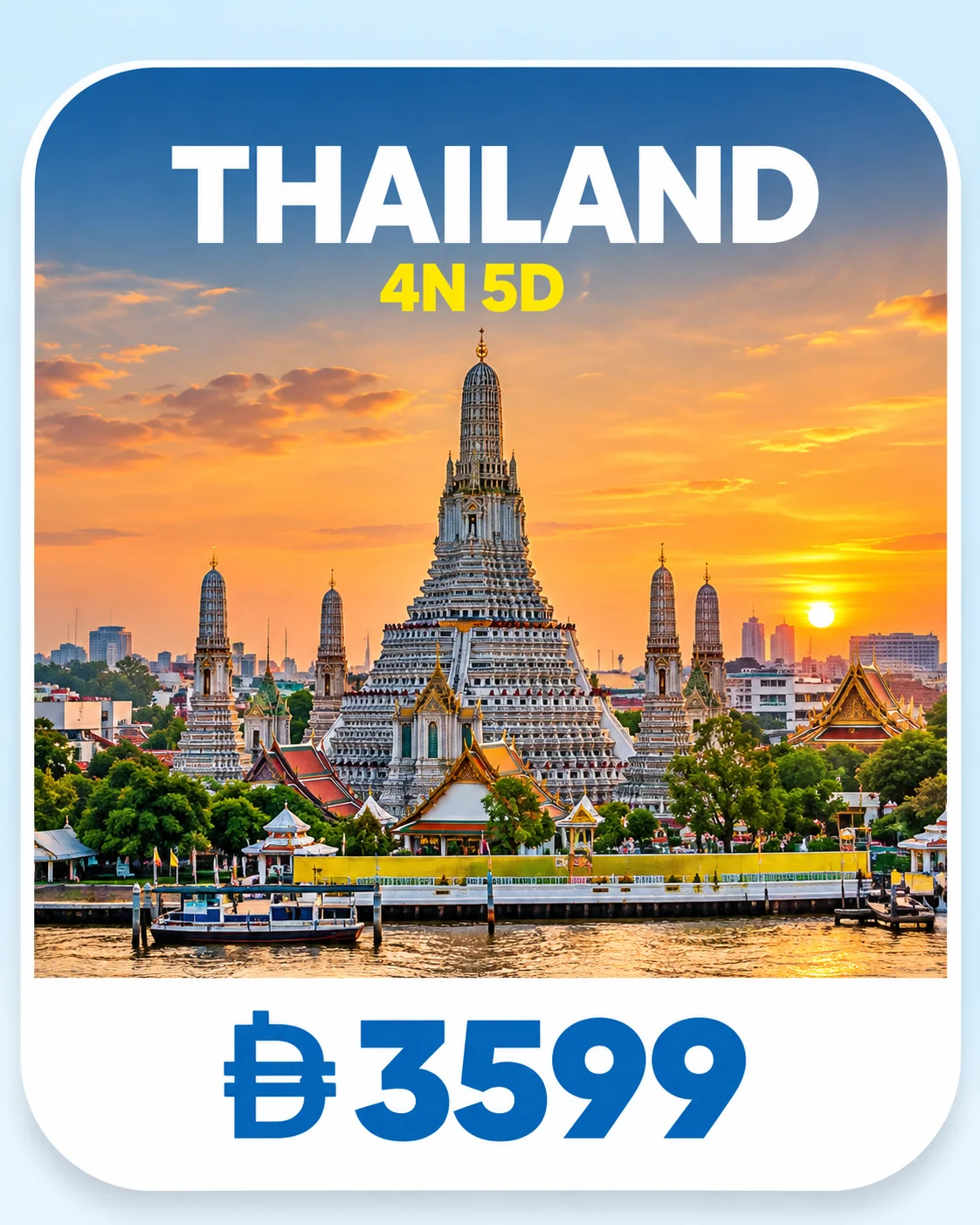 Thailand holiday package, 4 nights 5 days, AED 3,599